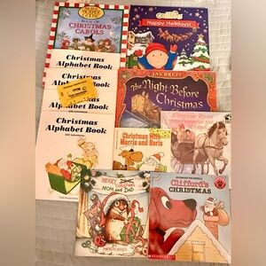 Lot of 11 Children’s Books Classroom Christmas Winter Carols Reading Center